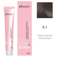 Крем-краска Color&Blonde 6.1 - темно-русый пепельный (100 мл)
